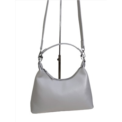 Женская сумка из искусственной кожи, цвет светло серый