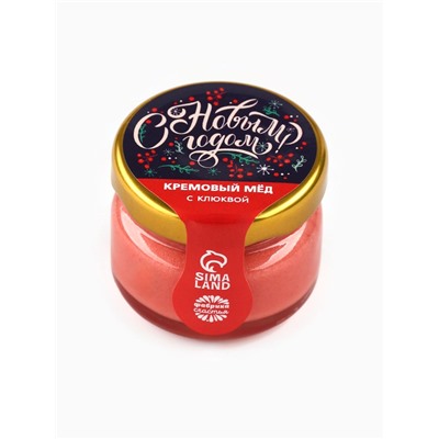 Мёд муссовый «С Новым годом», с клюквой, 30 г