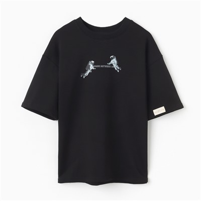 Футболка женская MIST Moon, размер 46, чёрная