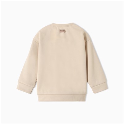 Свитшот детский MINAKU, рост 68-74 см, экрю