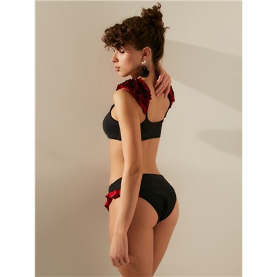 Купальник раздельный женский MINAKU Carmen, размер 48, красно-чёрный