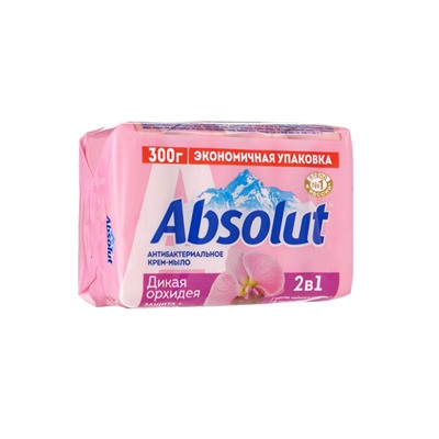 Крем-мыло антибактериальное Absolut, дикая орхидея, 4×75 г