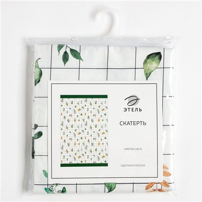 Скатерть «Этель» Flora 149×110 см, 100% хлопок, саржа 190 г/м²