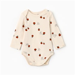 Боди с длинным рукавом «Крошка Я» Oranges, размер 62-68, молочное