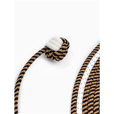 Когтеточка-коврик, 50 см, с хвостом, коричневая