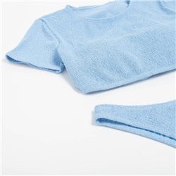 Купальник женский раздельный MINAKU с топом цвет голубой, размер 48