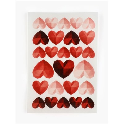 Вафельные картинки для украшения десертов и тортов «Сердечки», А5