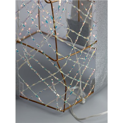 УЦЕНКА Фигура световая «Подарки», 20×15×10 см, 35LED, ААх2 (не в компл.), Т/БЕЛЫЙ