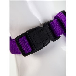 Комплект для кошек, ширина 1.5 см, ОШ 16.5-27 см, ОГ 21-35 см, поводок 120 см, фиолетовый