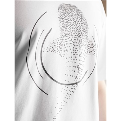 Свободная футболка  с авторским принтом