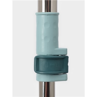 Водосгон для пола, силиконовый, поворотный сгон 49 см, черенок нержавеющая сталь 58-97 см