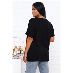 Футболка сзади удлиненная Арт. 726 (Черный)
