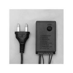 Гирлянда «Бахрома» 4×0.6 м, IP44, тёмная нить, 180 LED, свечение синее, 8 режимов, 220 В