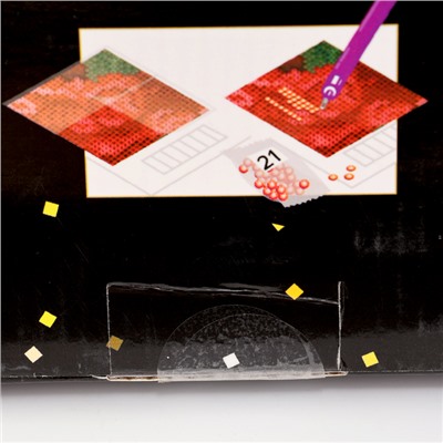 УЦЕНКА Алмазная мозаика «Горное озеро», 40×50 см, полное заполнение, холст