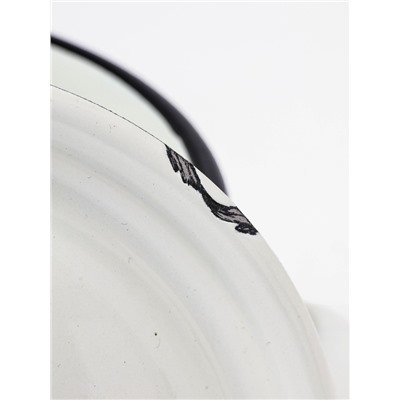 УЦЕНКА Кастрюля эмалированная, 3 л, цилиндрическая, белая