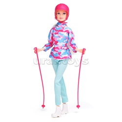 Кукла София 29 см. Лыжи (руки и ноги сгиб., аксесс.) в коробке