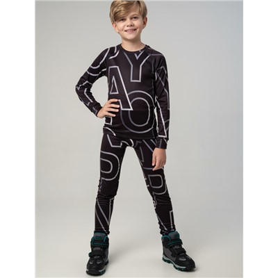 Термокомплект трикот. для мальчиков: фуфайка (футболка) с длин. рук, брюки