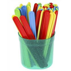 Набор счетных палочек (НР-2067) 50 шт. в пенале с блестками, 3 цвета, МИКС