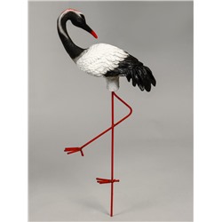 Садовая фигура из полистоуна «Журавль с загнутой шеей», 51×16×27 см