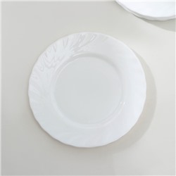Десертные тарелки Luminarc TRIANON, d=19.5 см, набор 6 шт., стеклокерамика, белые