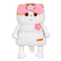 Кошечка Ли-Ли в маске для сна и с цветочком