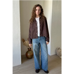 Жакет эко-замша  BASE101/02/Коричневый