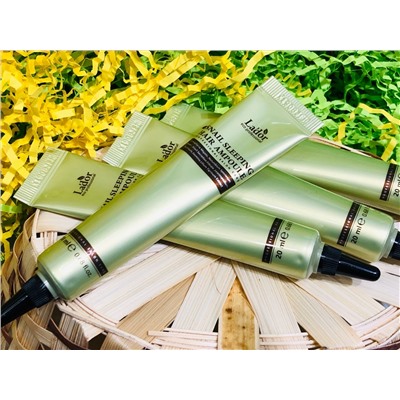 LADOR НОЧНАЯ ВОССТАНАВЛИВАЮЩАЯ СЫВОРОТКА с улиткой snail sleeping hair ampoule