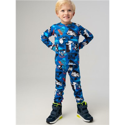 Термокомплект трикот. для мальчиков: фуфайка (футболка) с длин. рук, брюки для эпизод. использования