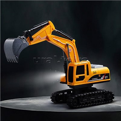 Экскаватор "Строитель" с прицепом, р/у, 27 MHz, в коробке