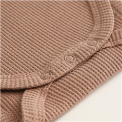 Набор боди 2 шт. SL HOME, рост 86-92 см, бежевый, кофейный