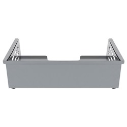 Лоток для бумаг горизонтальный XXL серый ЛТГ-30571 Стамм