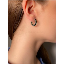 Кольцо из серебра с фианитами родированное 925 пробы к-7208р208