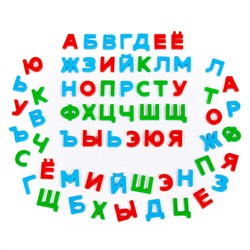 Полесье Набор "Три кота" буквы на магнитах (66 штук) (в пакете)