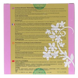 Charlie Banana, Washable Nursing Pads, Black, 6 Pads