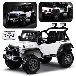 Электромобиль детский "Городской внедорожник" (цвет белый)