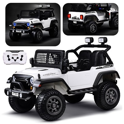 Электромобиль детский "Городской внедорожник" (цвет белый)