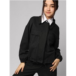 Бомбер для девочки SP2514 (Темно серый)