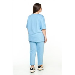 Туника футер 2-х нитка  4120/09/Светло-голубой