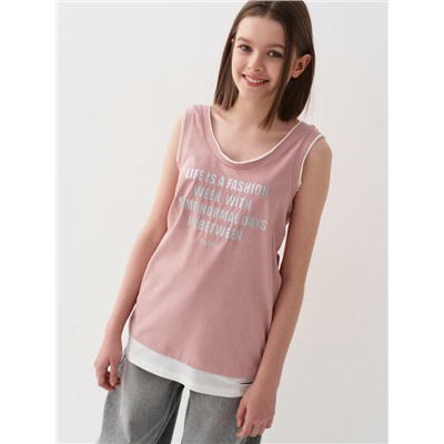 Майка трикотажная для девочек