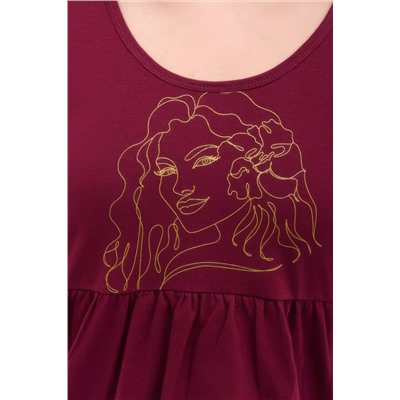 Платье домашнее с баской W1ЛТ НАТАЛИ, 1074393