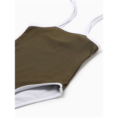 Купальник слитный детский MINAKU цвет зелёный, рост 110-116 см