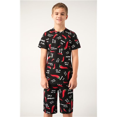 Хлопковый костюм для мальчика Happyfox