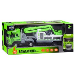 Машина  "Мега Прицеп" (свет, звук) в коробке