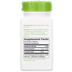 Nature's Way, Fenugreek Seed, 610 mg, 100 Vegan Capsules