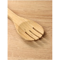Набор для салата, вилка, ложка, 28 см, бамбук