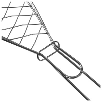 Решётка - гриль для рыбы maclay, 30x12 см, хромированная сталь, для мангала
