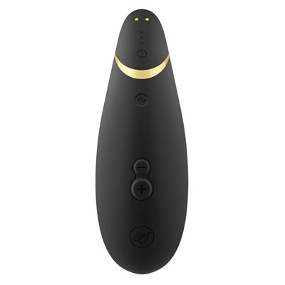 Черный клиторальный стимулятор Womanizer Premium 2