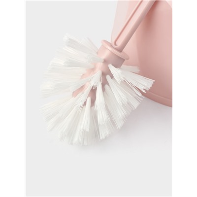 Ёршик для унитаза «Блеск. Стандарт», 15×15×39 см, с подставкой, розовый