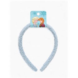 Ободок для волос плюшевый, голубой, Холодное сердце