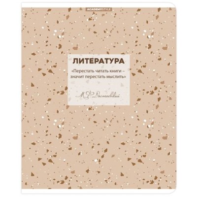 Тетрадь  48л "Терраццо" по литературе 15606 Academy style